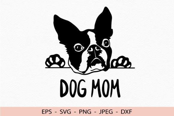 Boston Terrier Graphics for Crafts & Branding