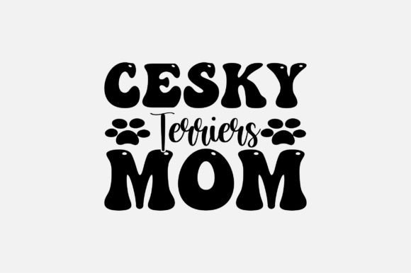 Cesky Terriers Mom SVG: Crafts & Graphics