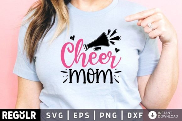 Cheer Mom Svg Design: Graphics for Crafts