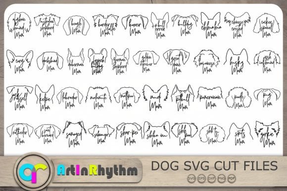 Dog Mom SVG Bundle: Graphics for Crafts