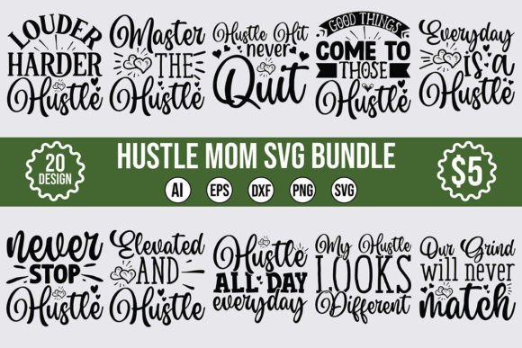 Review: Hustle Mom SVG Designs Bundle for Embroidery