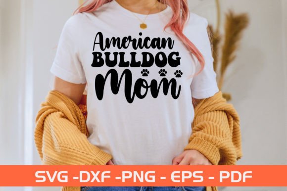 Reviewing the American Bulldog Mom SVG for Embroidery
